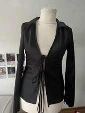 Satinbluse Zum Binden von Zara Gr. S Neu mit Etikett