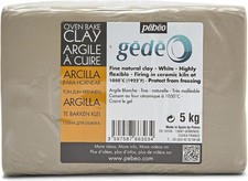 Pebeo 766303 Weiß Ofen Backknete, Feuer im Keramikofen bei 1050° 5kg, 