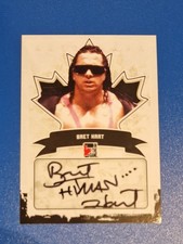 Bret Hart Autogramm On Card