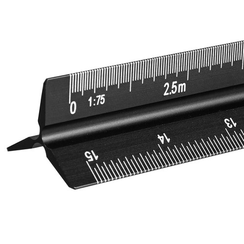 Dreikantmaßstab aluminium - dreikantmaßstab,