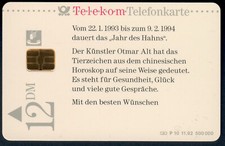 ### Telefonkarte Otmar Alt P 10 11.92 voll! ###