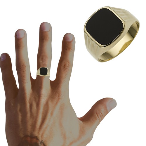 Herrenring 585 gold - herrenring, gelbgold