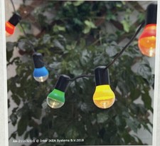 IKEA SOLVINDEN LED 12 bunte Lampen Lichterkette Girlande 4m 304.221.12 Neu/OVP