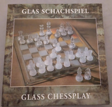 Glas Schachspiel 20x20cm OVP