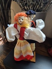 Trachtenpuppen Folklorepuppen Sammlerpuppen Tanzpaar  Höhe 18 cm   Handarbeit