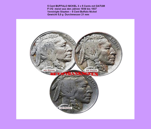 Cent buffalo nickel - buffalo,