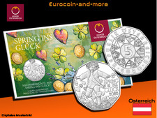 5 Euro Österreich 2026 - Neujahrsmünze  Spring ins Glück - in HGH - in Card