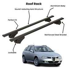 2 Pcs Black Cross Bars for