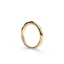 Schlichter Goldring Damen 18k