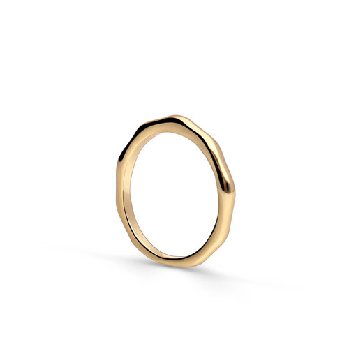 Schlichter goldring damen 18k - schlichter,