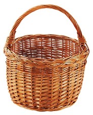 Einkaufskorb Weidenkorb Henkelkorb Allzweckkorb Tragekorb aus gekochter Weide