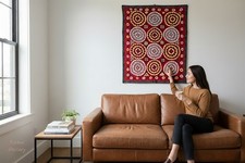 200x155 cm hand bestickte