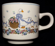 KUN-LUN China Porzellan Kaffeetasse D. 7,5 cm H. 7,5 cm Enten