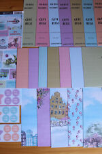 Karten-Bastelset Kanban Reisen Urlaub Stanzbogen Schildchen Travelling Light