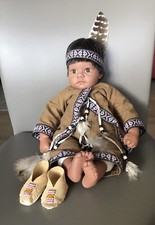 Künstlerpuppe Lee Middleton Puppe Native American  by Reva Schick 42 cm