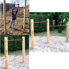 LoggyLand Reckstange Doppelturnreck Einzelturnreck Turnstange Lärche o. KDI