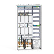 Hager Zählerschrank 3 Zähler TSG Verteiler mit APZ 1400 mm ZB53S