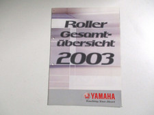 Yamaha Prospekt Plakat - Poster Yamaha Roller 2003 Majesty, Aerox, Neo´s, BW´S