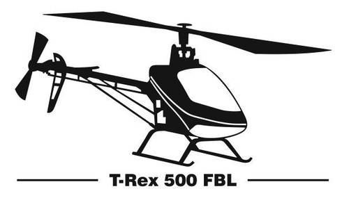Rex 500 fbl aufkleber - t-rex,