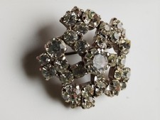 Brosche Alt Strass Vintage