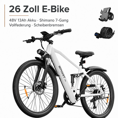 Zoll bike 48v 13ah - 26,