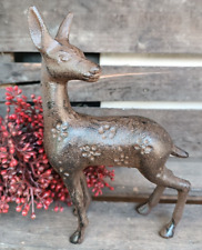Niedliches Reh aus Gusseisen Nostalgie Wald Landhaus  Weihnachten Deko  ❤ NEU ❤