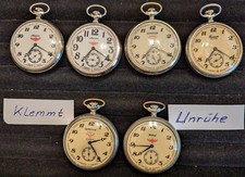 Taschenuhr Sammlung Eisenbahn UDSSR 6 Stück .