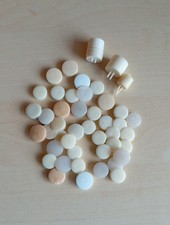 DDR Bettknöpfe Kunststoff