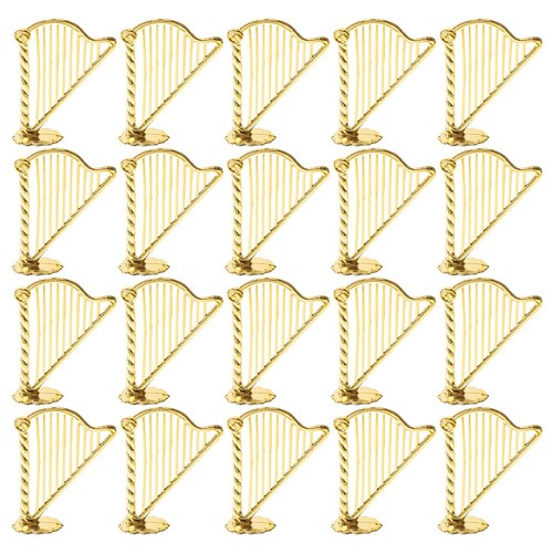 Golden mini harp - mini, musical