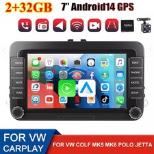 Android 14 Carplay Autoradio GPS NAVI Für VW GOLF 5 6 Plus Tiguan Touran Passat