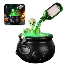 Halloween Hexenkessel Kessel Nebelmaschine Schwimmer Flasche Gruselig Deko