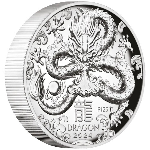 Silbermünze jahr des drachen - silbermünze,