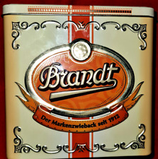 Brandt alte Blechdose mit Deckel Jubiläumsedition seit 1972 gut erhalten 15x15x9