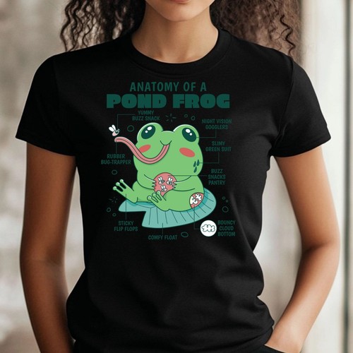 Frauen shirt lustiger - t-shirt, frosch