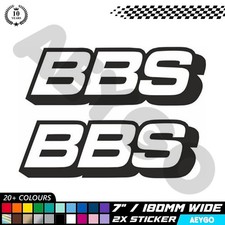 2x BBS WHEELS Vinyl Aufkleber