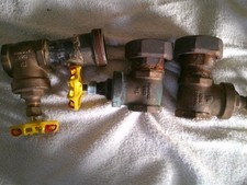 Rot-Gelb Muffenschieber  5/4" 3stück