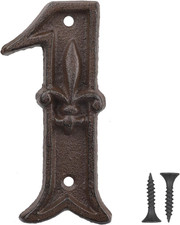 Hausnummer aus Gusseisen -