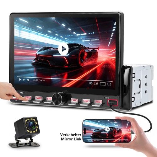 Autoradio bluetooth din - 1, 7"