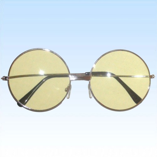 Große hippie brille - hippie, gelb