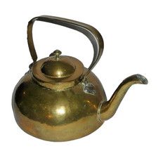 Prächtiger antiker Kupferkessel Ofen Kessel Biedermeier Korpus ca. 34 x 13 cm