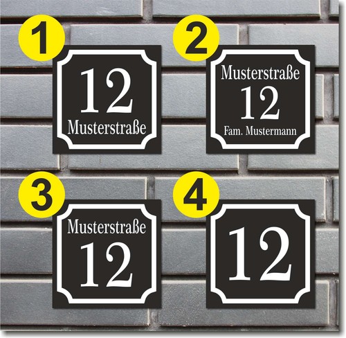 Hausnummer retro