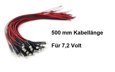 10x LED 1,8mm Kaltweiß fertig verkabelt 7,2 Volt 1:14 RC Tamiya Wedica Bruder