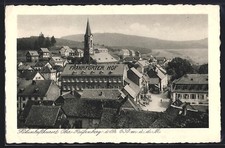 AK Ober-Reifenberg i. Ts., Teilansicht mit Hotel Frankfurter Hof und Kirche 