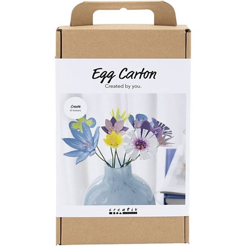 Kreativ set eierkarton blumen - kreativ, eierkarton-blumen