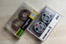 2er Set original Spulenkassetten SOUNDTAPE 5 C60 Reel-to-Reel cassette tapes