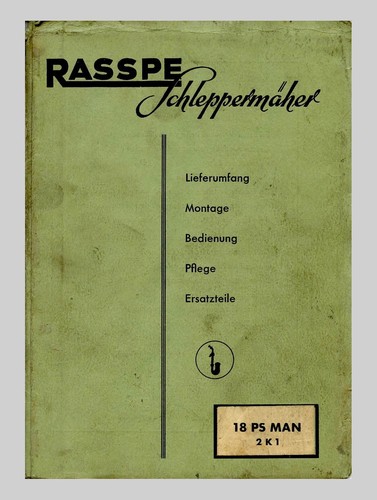 Rasspe mähwerk anleitung - mähwerk , anleitung 