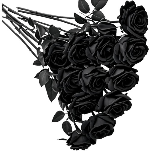 Schwarz rosen künstlich - 12,