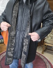 Herren Lammfell Long Jacke