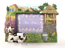 Motiv-Bilderrahmen "ländl. Idylle"18,5x14,5x3, f.Bild 11x8, AS 7x10 Polystone