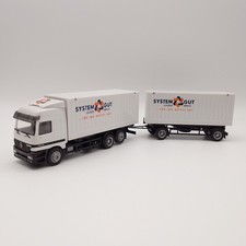 Herpa 227650 1:87 Mercedes Actros Wechselbrücken Hängerzug System Gut *SoMo OVP*